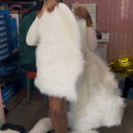 Small fur rug